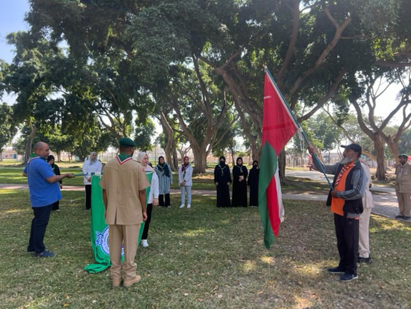 ختام البرنامج التطبيقي الدورة الأساسية لتأهيل قادة وقائدات الوحدات الكشفية والإرشادية بتعليمية ظفار