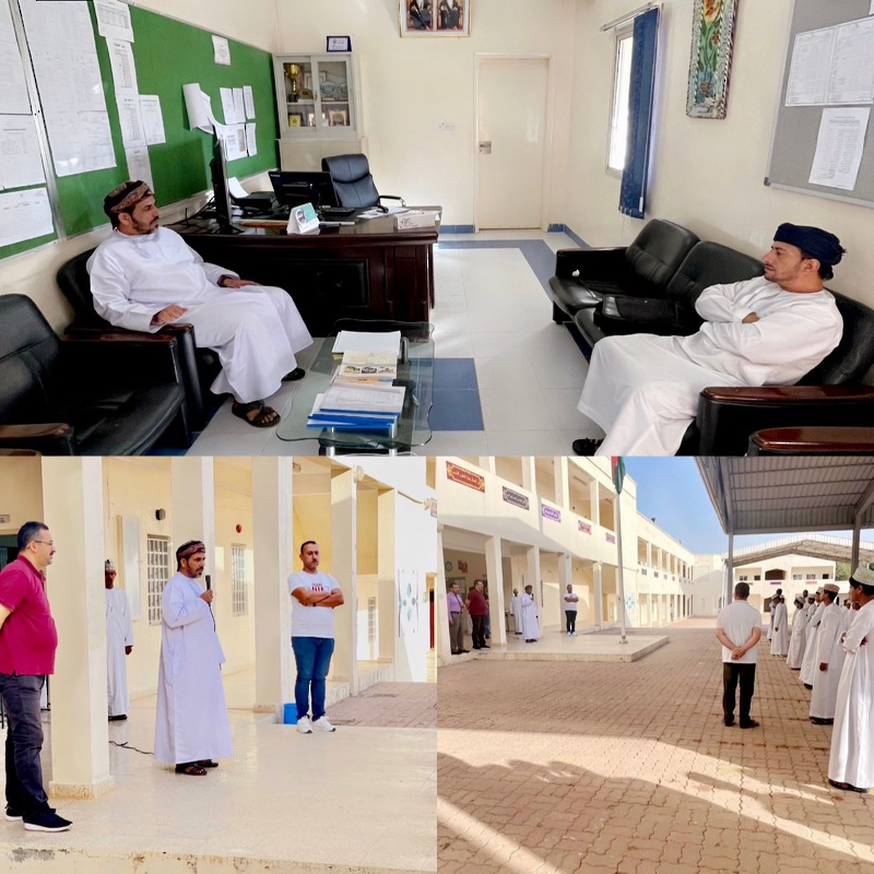 مدير إدارة التربية والتعليم برخيوت يزور مدرسة شهب اصعيب للبنين