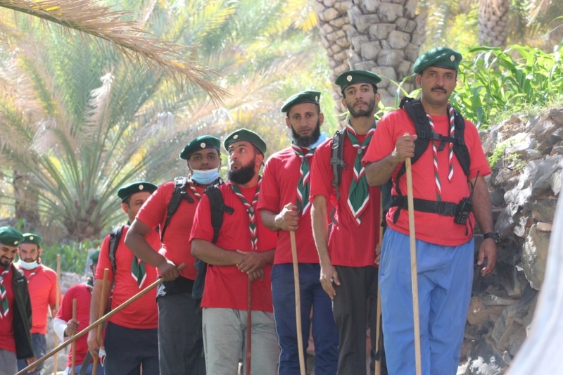 برنامج للمشي الجبلي لكشافة الداخلية بجبل شمس