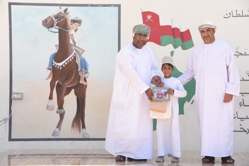 حفل تكريم فريق مدرسة منبع الخير في كرة القدم الحاصل على المركز الثالث على مستوى السلطنة