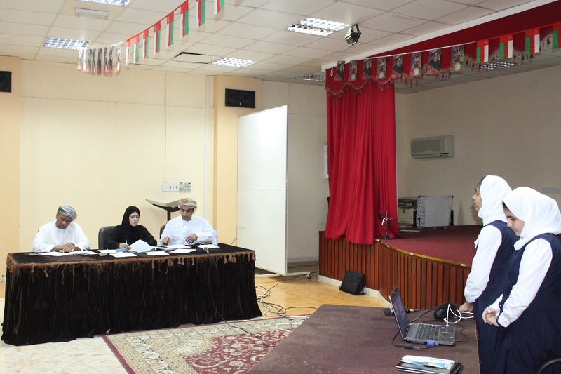 تقييم مشاريع المدارس المشاركة في المسابقة التوعوية الرياضية الصحية بتعليمية شمال الباطنة  