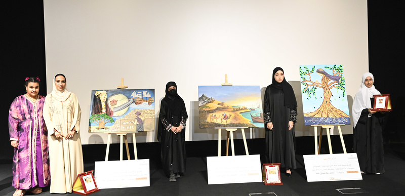 فوز مدارس خولة والسيدة ميزون وأم سليم  للتعليم الأساسي في مسابقة رسم  قوافل اللبان بمحافظة ظفار